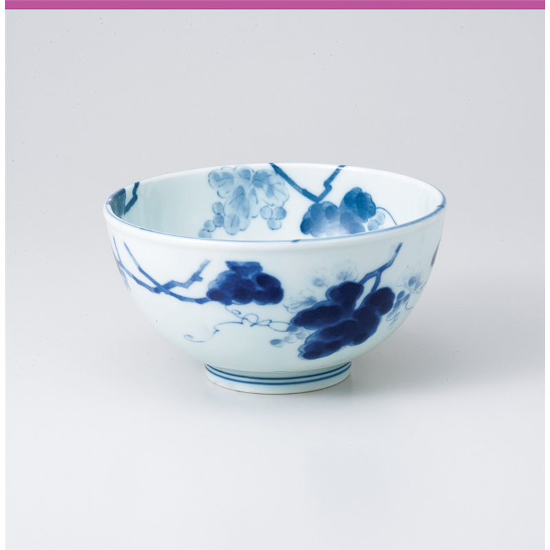 古林陶器 丼 藍染ぶどうお好み丼 831940741 1個（ご注文単位1個）【直送品】