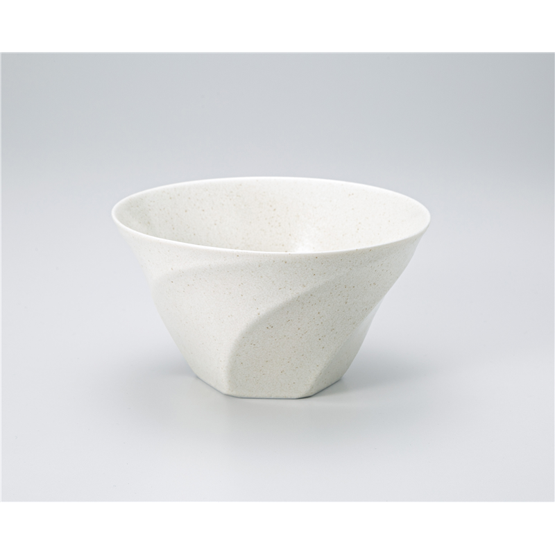 古林陶器 丼 ネジリM 白 1330340401 1個（ご注文単位1個）【直送品】