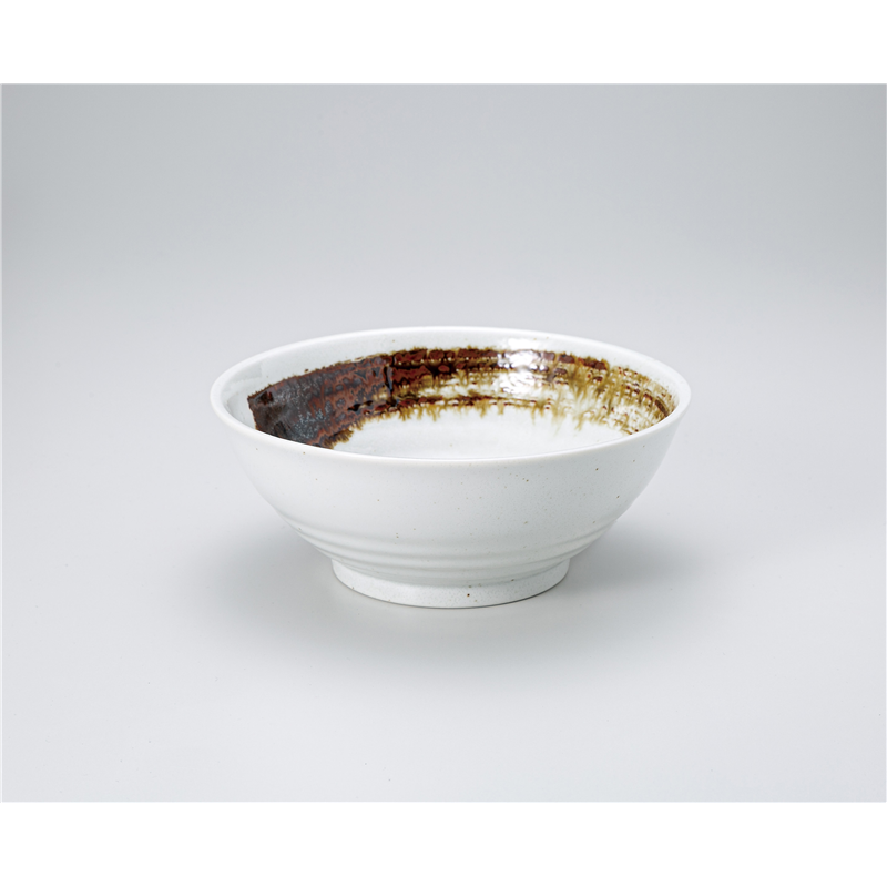 古林陶器 そば丼 古窯の旅 刷毛目 麺鉢 1330450441 1個（ご注文単位1個）【直送品】