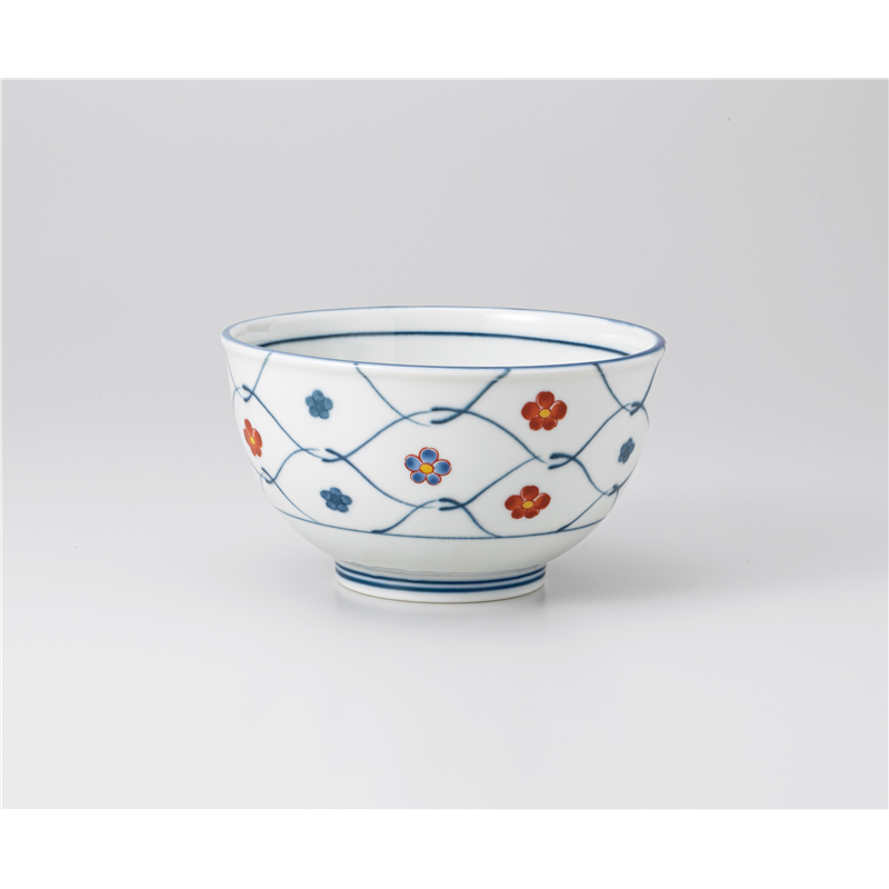 古林陶器 小丼 染錦アミ梅 4.0多用碗 1233620515 1個（ご注文単位1個）【直送品】