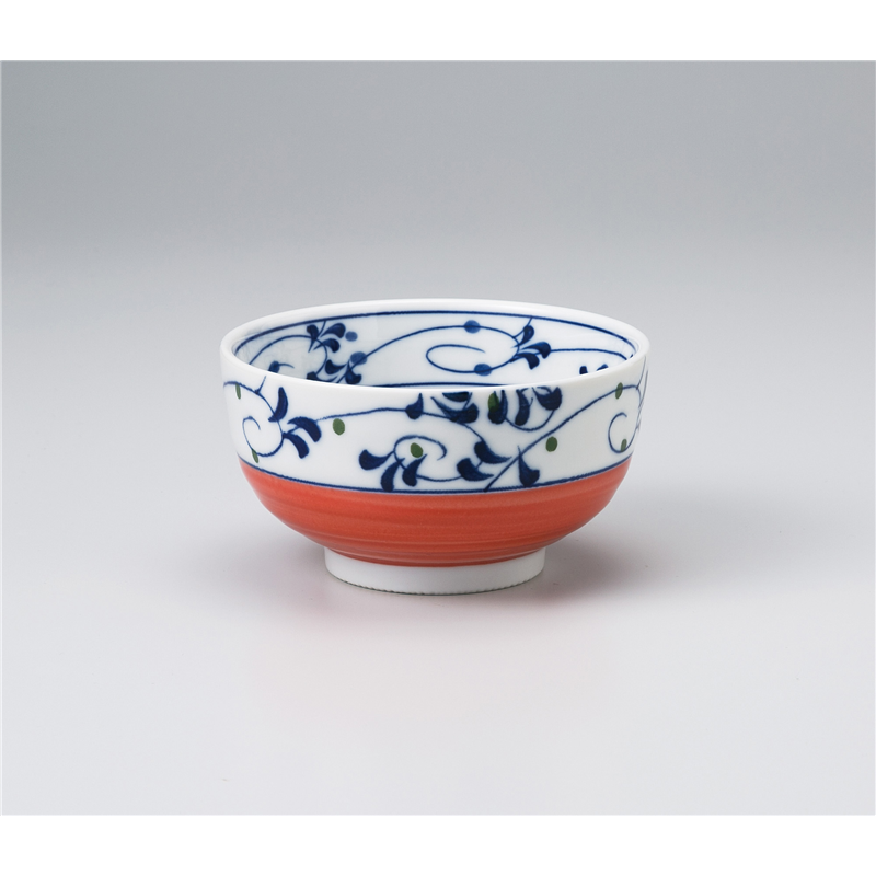 古林陶器 小丼 土岐唐草赤4.0丼 1034730452 1個（ご注文単位1個）【直送品】