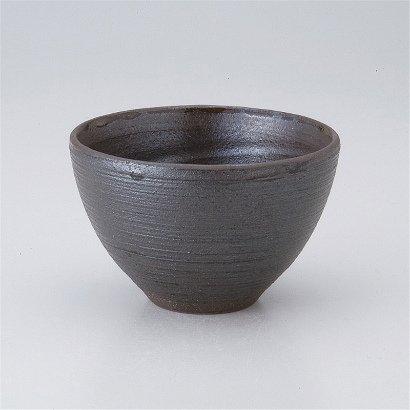 古林陶器 小丼 黒削り夏目茶碗 532130305 1個（ご注文単位1個）【直送品】