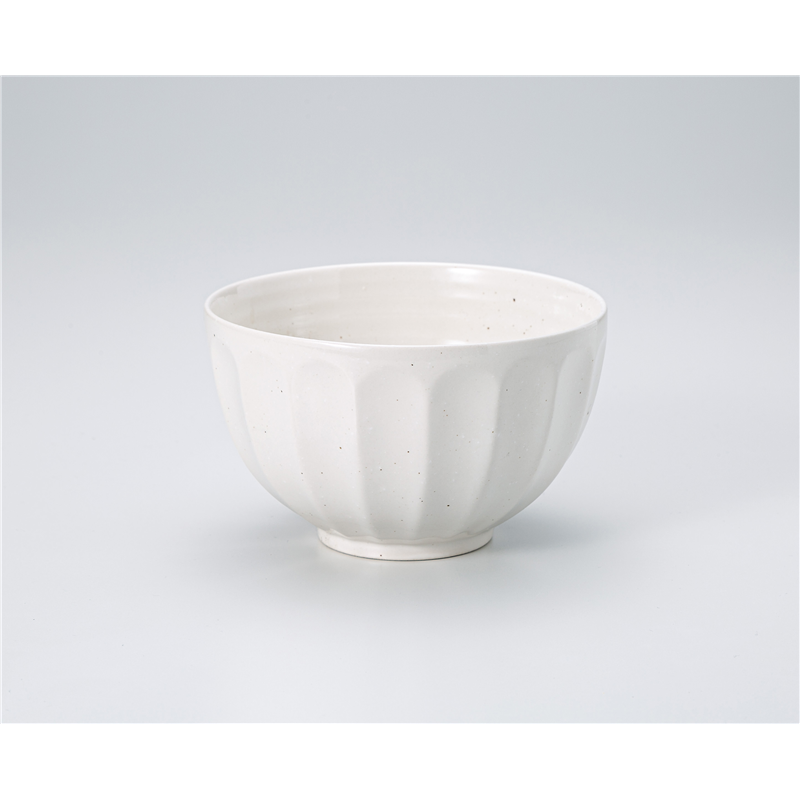 古林陶器 多用椀 菊柄多用丼 白 1331210276 1個（ご注文単位1個）【直送品】