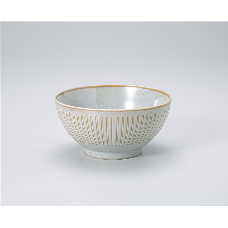 古林陶器 多用椀 撥水十草 スープボール 灰うのふ 1331210401 1個（ご注文単位1個）【直送品】