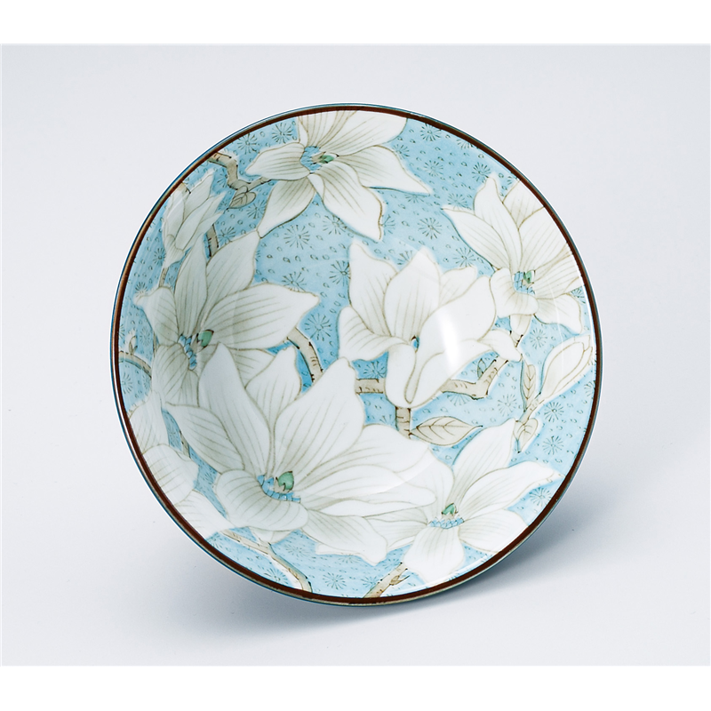 古林陶器 多用椀 もくれん 4.8多用丼 青 1331230101 1個（ご注文単位1個）【直送品】