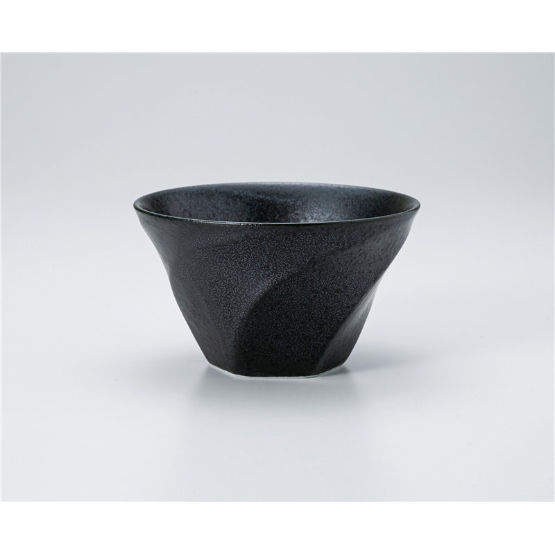 古林陶器 多用椀 ネジリS 黒 1331310201 1個（ご注文単位1個）【直送品】