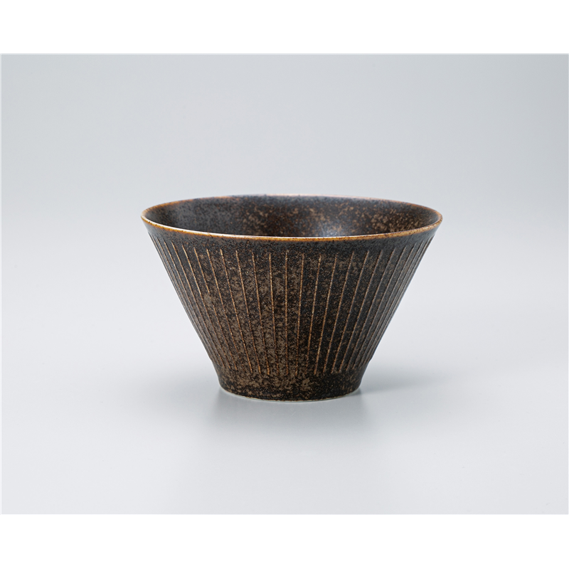 古林陶器 多用椀 彫刻十草サラダボールS 伊賀マット 1331320201 1個（ご注文単位1個）【直送品】