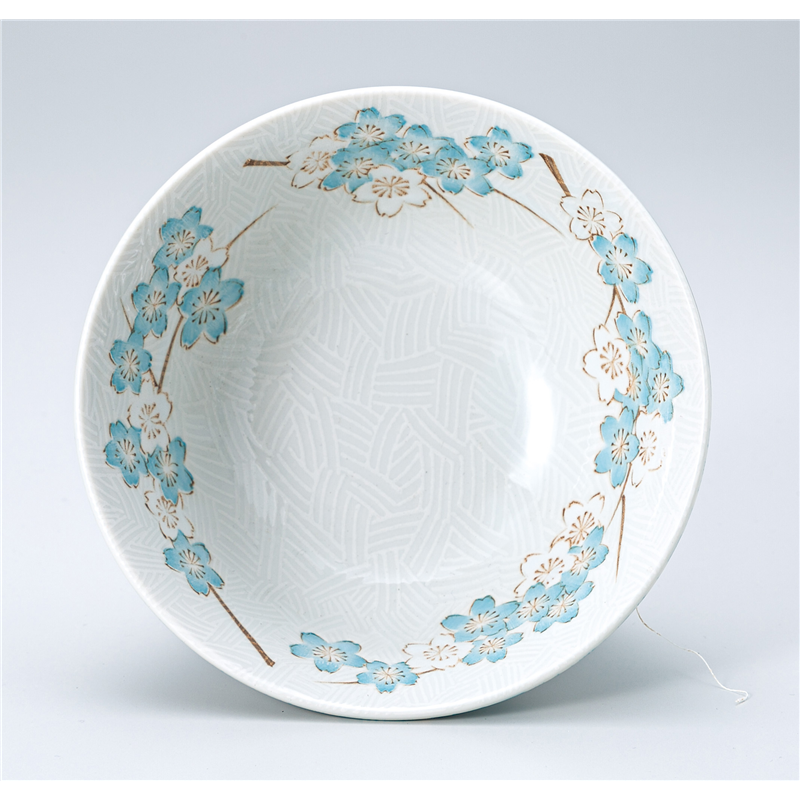 古林陶器 多用椀 千年桜 4.8多用丼 青 1331330101 1個（ご注文単位1個）【直送品】
