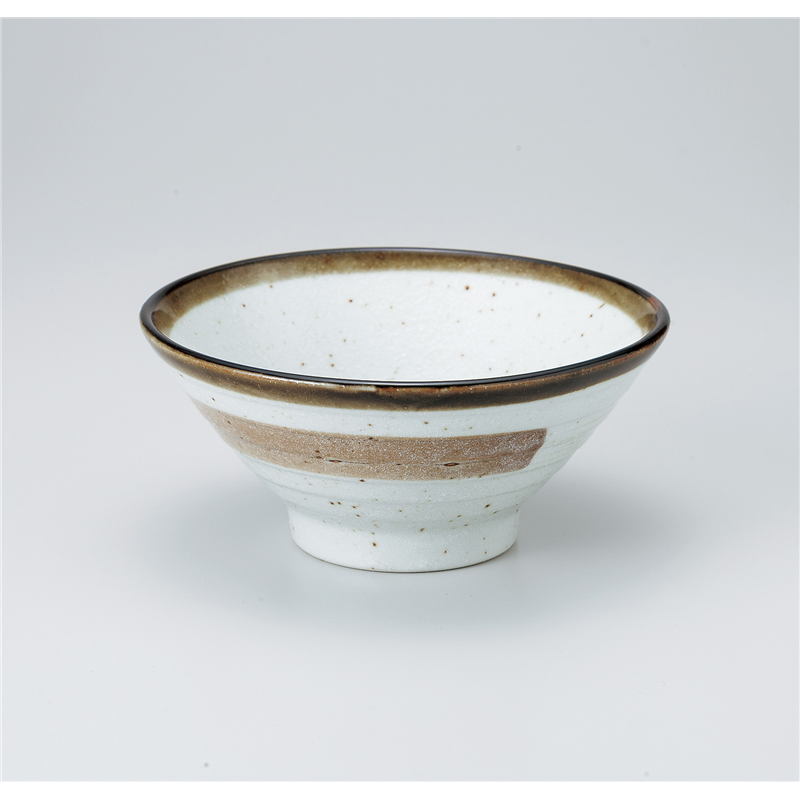 古林陶器 茶漬椀・ライス丼 渕茶刷毛目茶漬丼 934760225 1個（ご注文単位1個）【直送品】