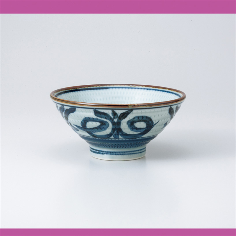 古林陶器 茶漬椀・ライス丼 古染唐草飯丼 832530131 1個（ご注文単位1個）【直送品】