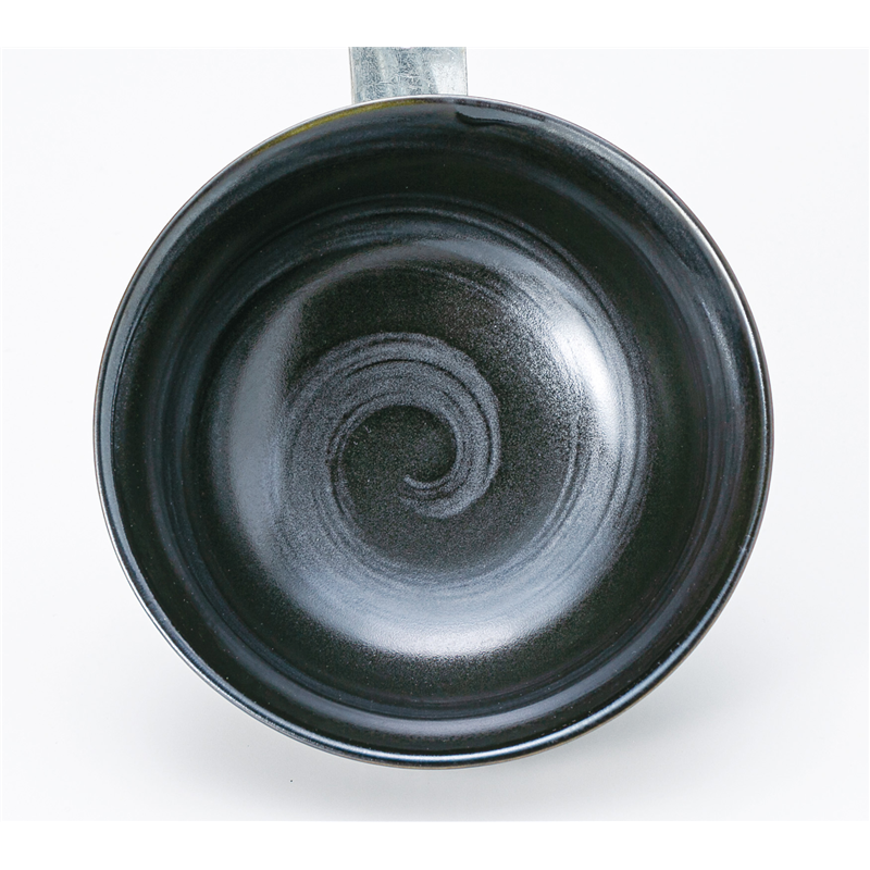 古林陶器 茶漬椀・ライス丼 彫十草(黒) 茶漬碗 1331450840 1個（ご注文単位1個）【直送品】