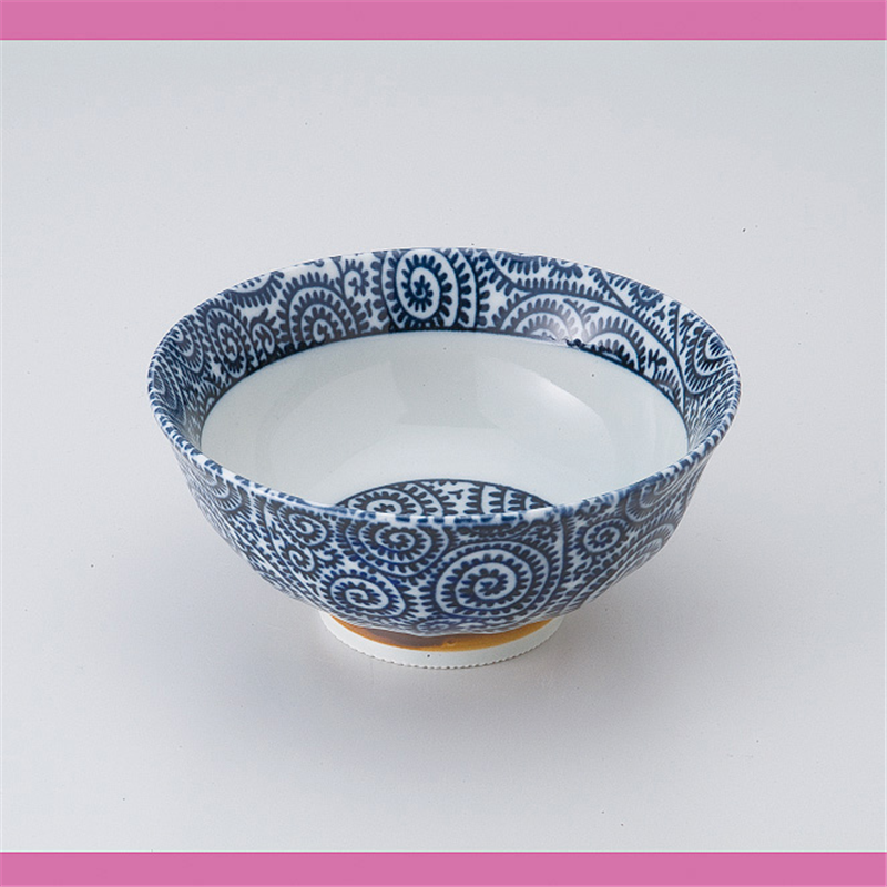 古林陶器 茶漬椀・ライス丼 唐草内外お茶漬丼 532060240 1個（ご注文単位1個）【直送品】