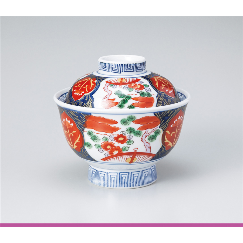 古林陶器 蓋丼 錦松菊高台蓋丼 832810133 1個（ご注文単位1個）【直送品】