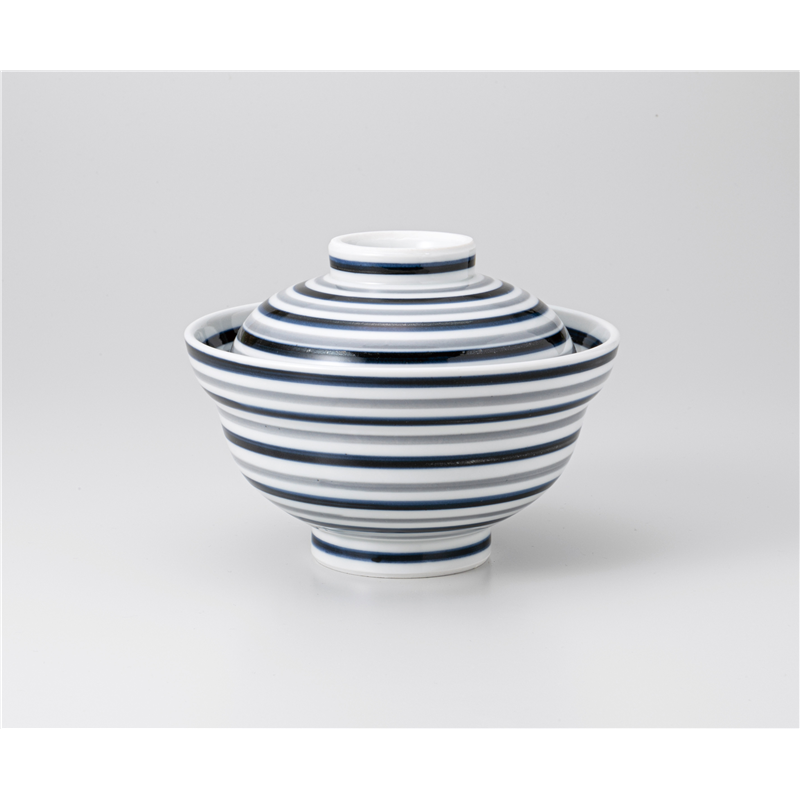 古林陶器 蓋丼 二色駒筋5.0蓋丼 1234240533 1個（ご注文単位1個）【直送品】