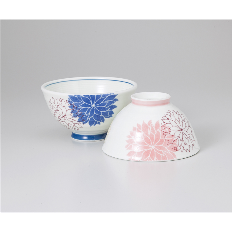 古林陶器 有田焼飯椀 大輪花 茶付 大 1035760190 1個（ご注文単位1個）【直送品】