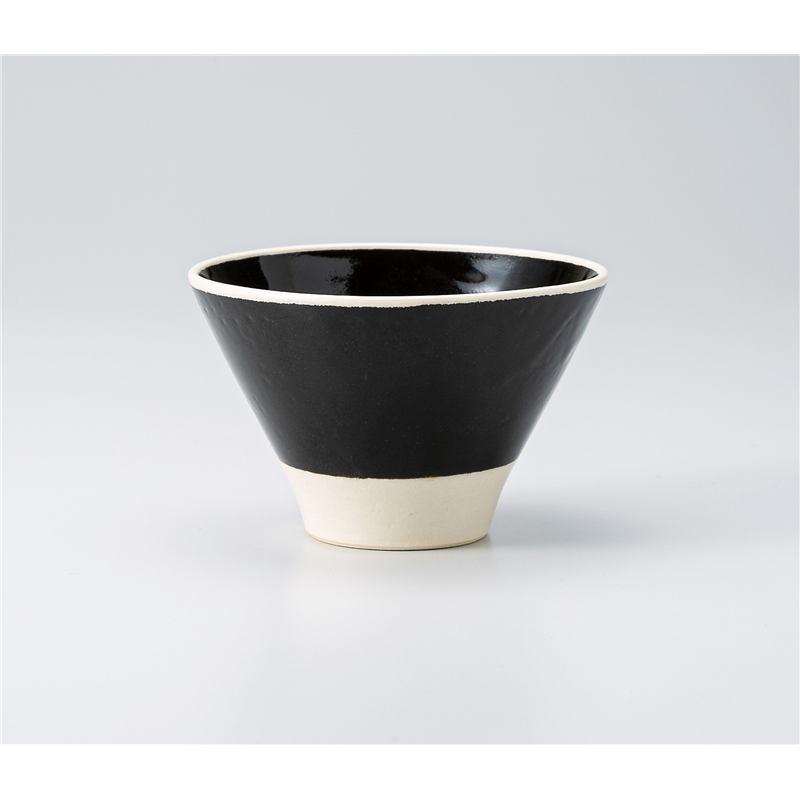 古林陶器 飯椀 黒化粧 反碗 1332010478 1個（ご注文単位1個）【直送品】