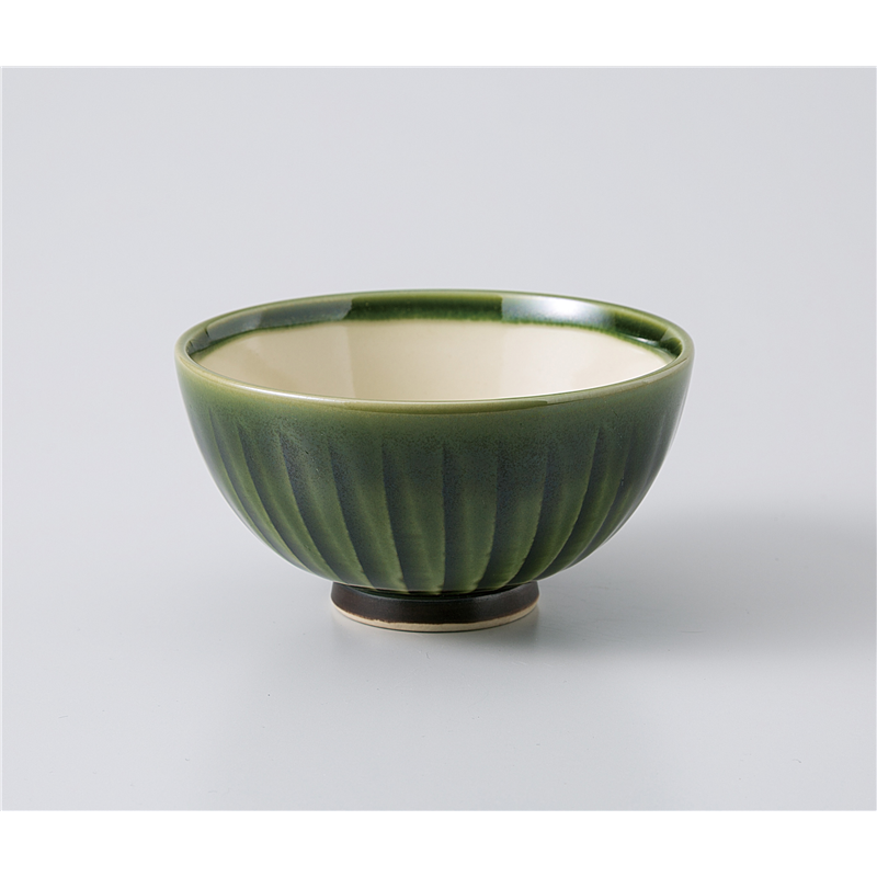 古林陶器 飯椀 織部ソギ茶碗 1135260179 1個（ご注文単位1個）【直送品】