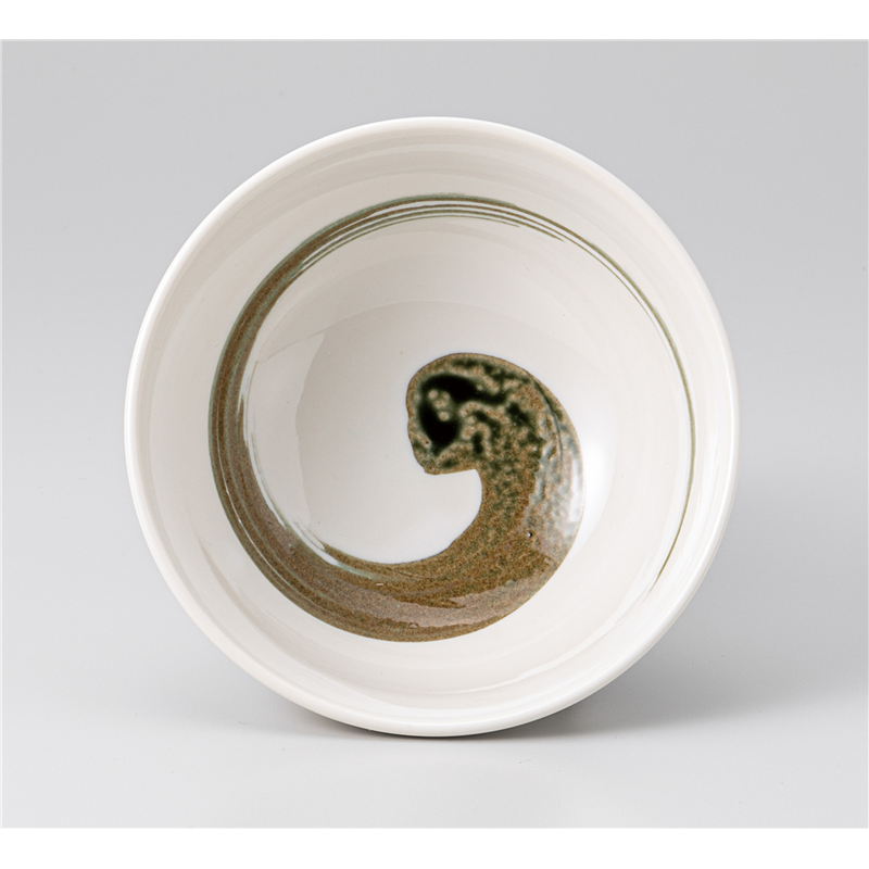 古林陶器 飯椀 刷毛目飯碗(中)(白) 731860374 1個（ご注文単位1個）【直送品】