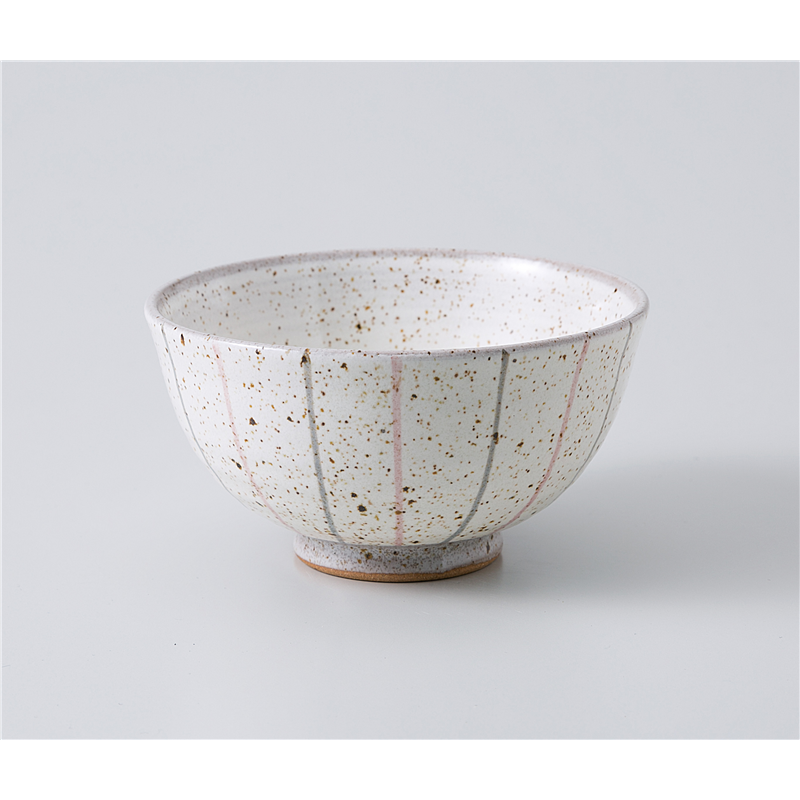 古林陶器 飯椀 二色十草ピンク 大平 1135330160 1個（ご注文単位1個）【直送品】