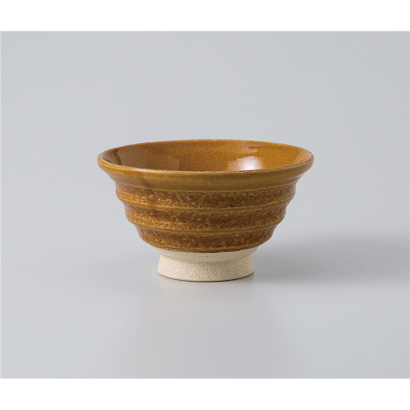 古林陶器 飯椀 黄瀬戸 削り反茶碗 1135510478 1個（ご注文単位1個）【直送品】