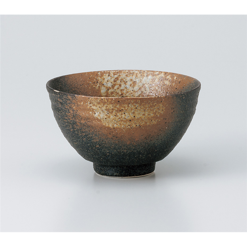 古林陶器 飯椀 黒備前 茶碗 935730135 1個（ご注文単位1個）【直送品】