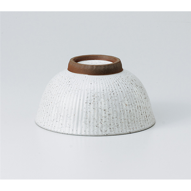古林陶器 飯椀 白十草 丸茶碗 935740416 1個（ご注文単位1個）【直送品】