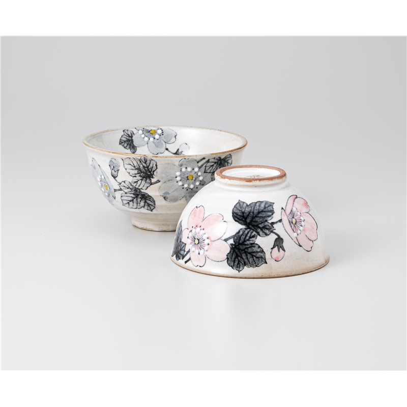 古林陶器 飯椀 薄墨桜茶碗 大 1235310178 1個（ご注文単位1個）【直送品】