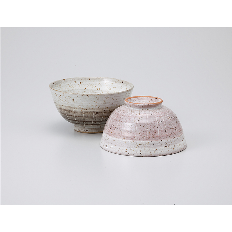 古林陶器 飯椀 掻き落し茶碗 グレー 1135650361 1個（ご注文単位1個）【直送品】