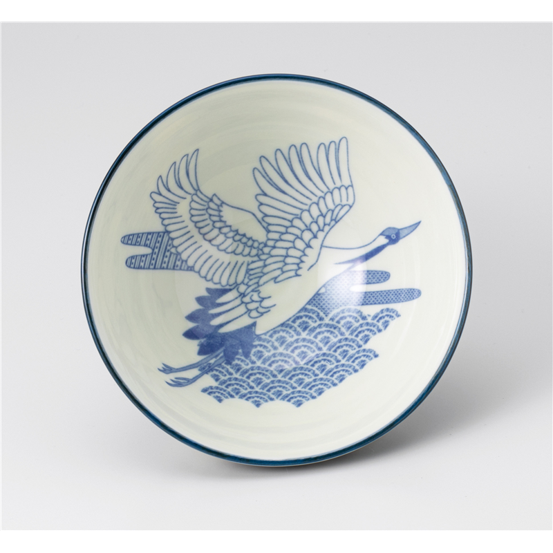 古林陶器 飯椀 鶴毛料 1235450751 1個（ご注文単位1個）【直送品】