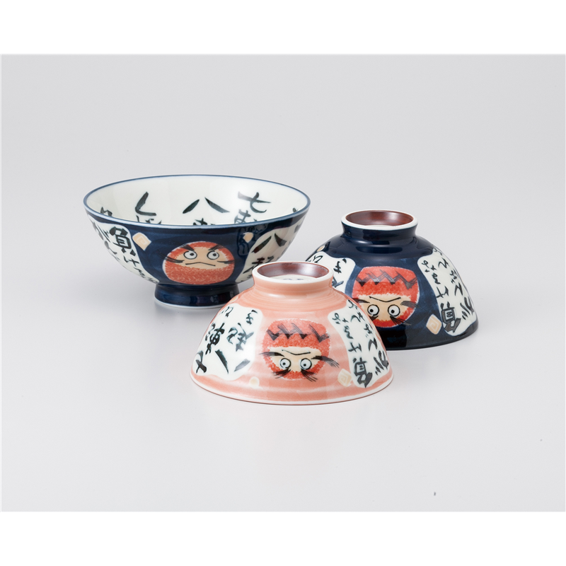 古林陶器 飯椀 ダルマ毛料 1036441079 1個（ご注文単位1個）【直送品】