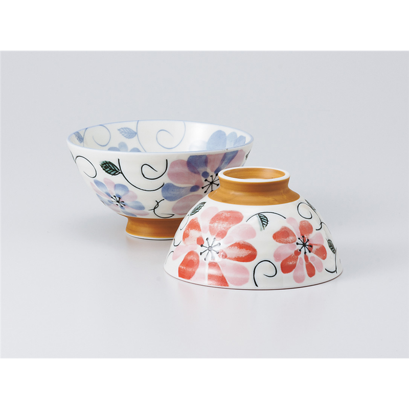 古林陶器 飯椀 毛料 ハスイフラワー BL 936031046 1個（ご注文単位1個）【直送品】