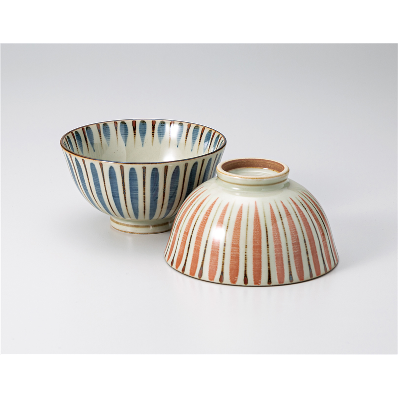 古林陶器 飯椀 麦わら手青茶碗 1333010552 1個（ご注文単位1個）【直送品】