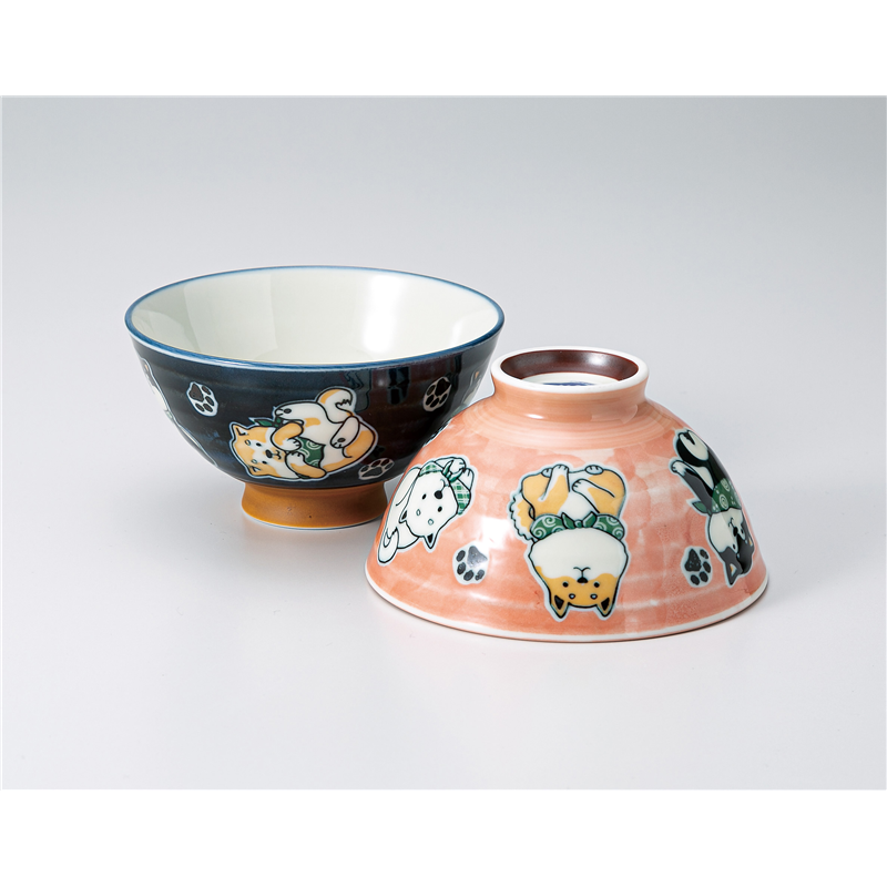 古林陶器 飯椀 豆紫中平 BL 1333020179 1個（ご注文単位1個）【直送品】