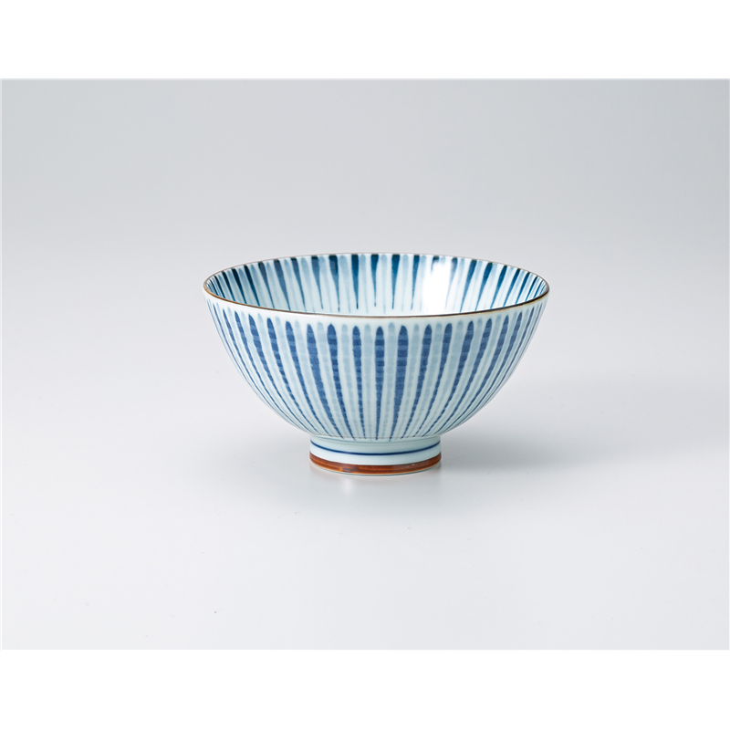 古林陶器 飯椀 波紋十草青大平 1333040952 1個（ご注文単位1個）【直送品】