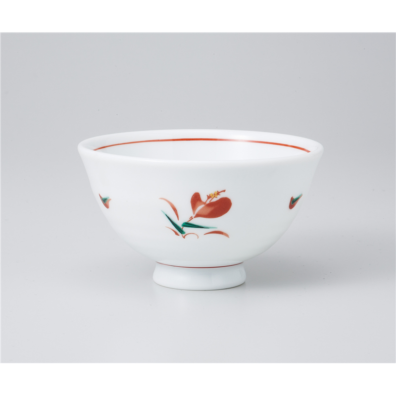 古林陶器 飯椀 白磁花ひらり軽量茶碗 1036930347 1個（ご注文単位1個）【直送品】