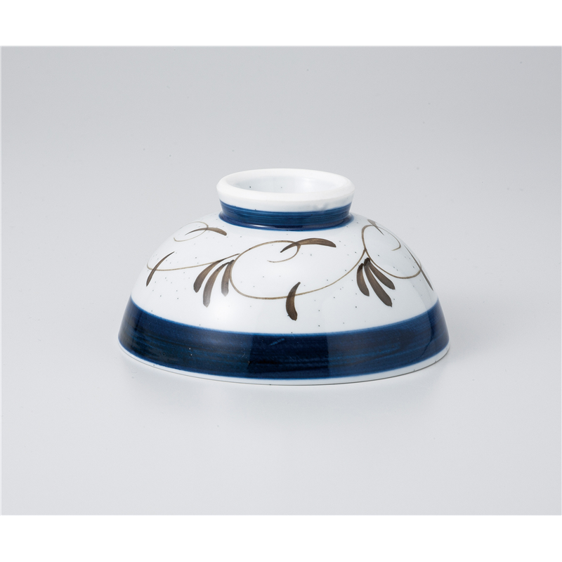 古林陶器 飯椀 青帯唐草茶碗 1036940126 1個（ご注文単位1個）【直送品】