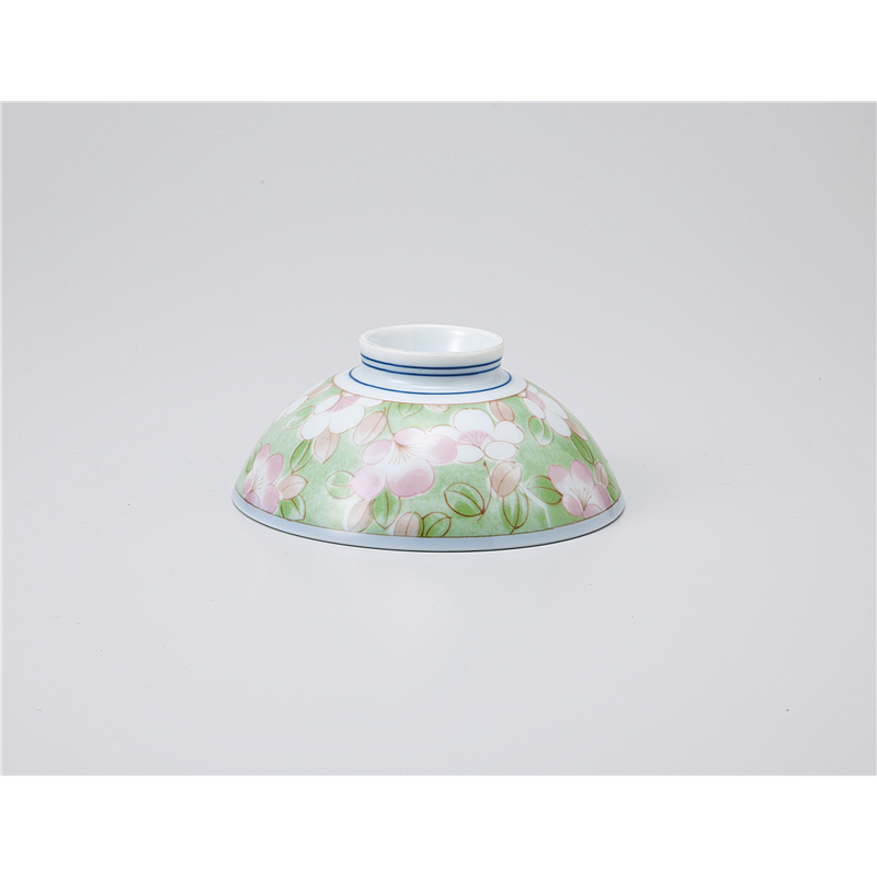 古林陶器 飯椀 三色ピンク花中平 1136460526 1個（ご注文単位1個）【直送品】