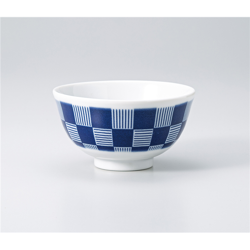 古林陶器 飯椀 市松 茶碗(小) 1333330551 1個（ご注文単位1個）【直送品】