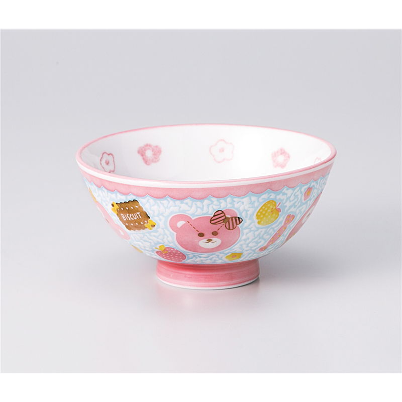 古林陶器 飯椀 撥水クマ孫平 1136530370 1個（ご注文単位1個）【直送品】