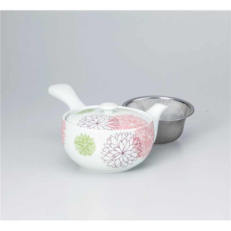 古林陶器 有田焼ポット・有田焼急須 大輪花 急須(U) 1037630190 1個（ご注文単位1個）【直送品】