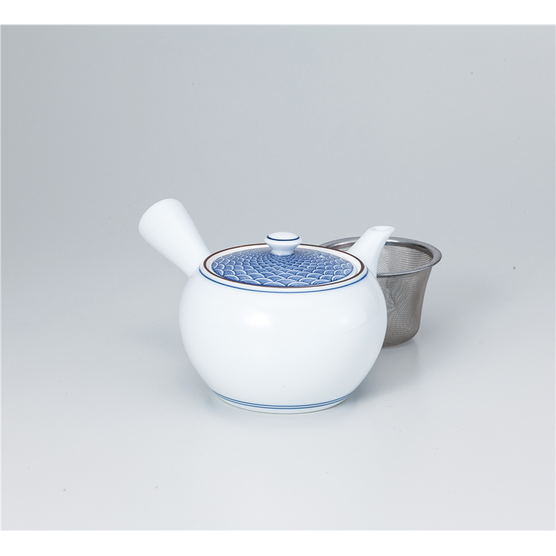 古林陶器 有田焼ポット・有田焼急須 青海波紋 急須(U) 1037640590 1個（ご注文単位1個）【直送品】