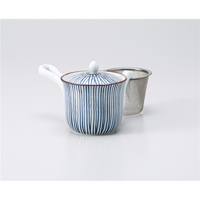 古林陶器 有田焼急須 千筋急須小 青(U) 1333740290 1個（ご注文単位1個）【直送品】