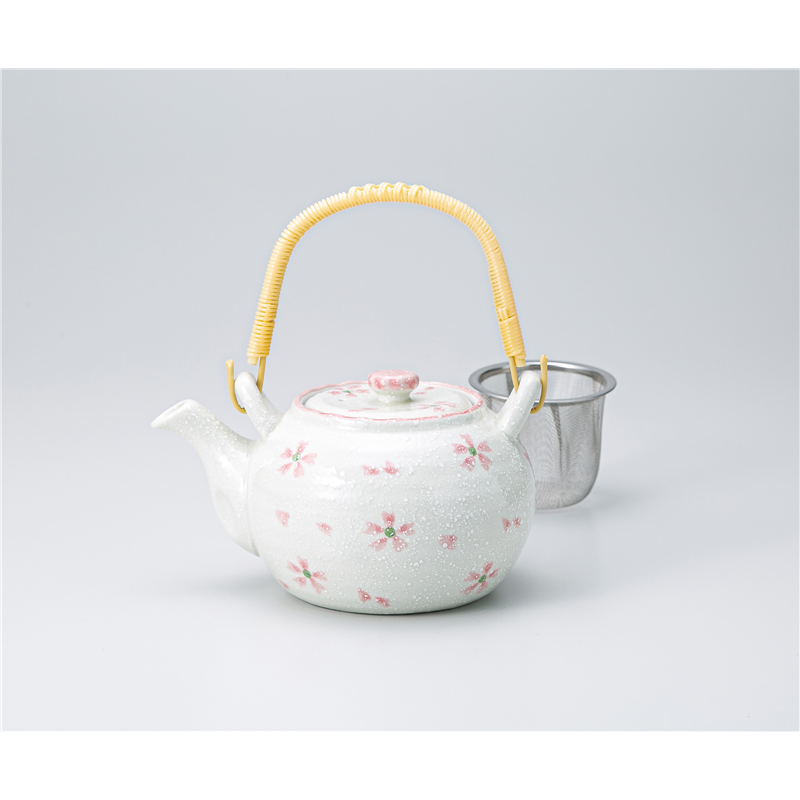 古林陶器 土瓶 さくら淡雪 4号土瓶 1333850241 1個（ご注文単位1個）【直送品】