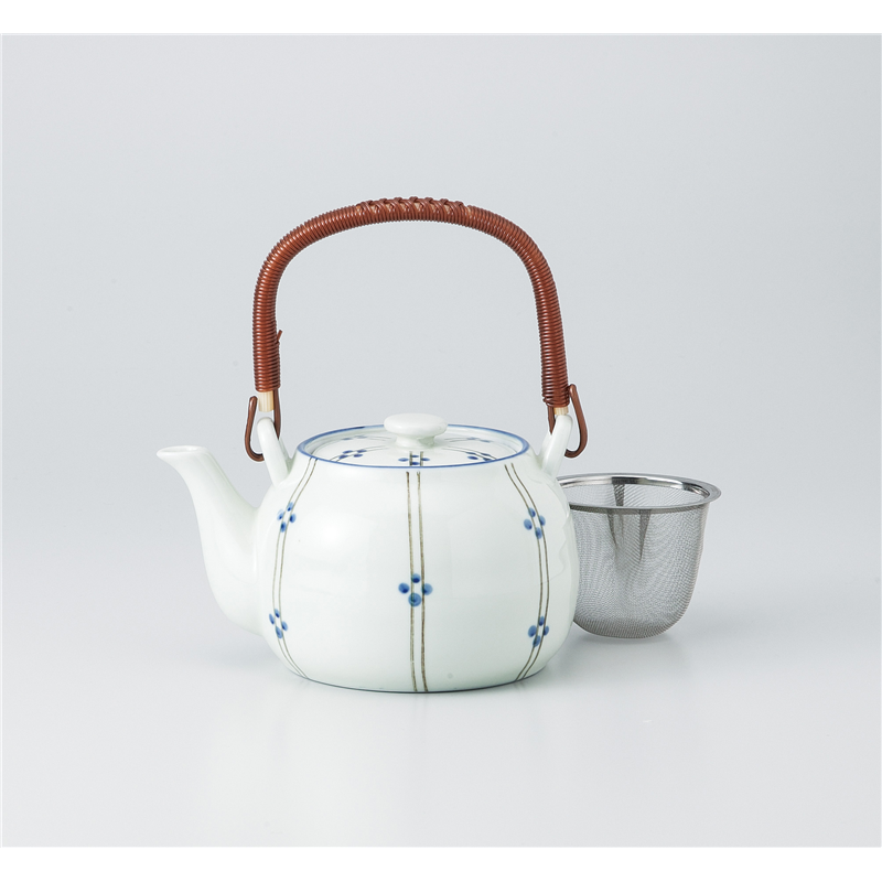 古林陶器 土瓶 十草丸紋青5号土瓶 1037930552 1個（ご注文単位1個）【直送品】