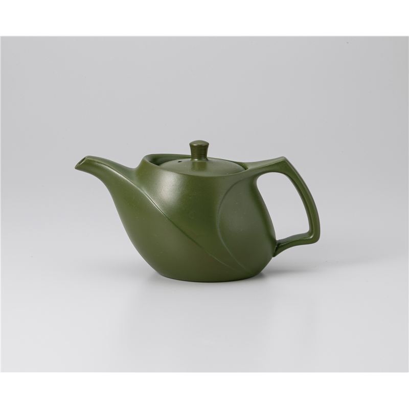 古林陶器 常滑焼急須・ポット 緑ターボット中平網 1237050293 1個（ご注文単位1個）【直送品】