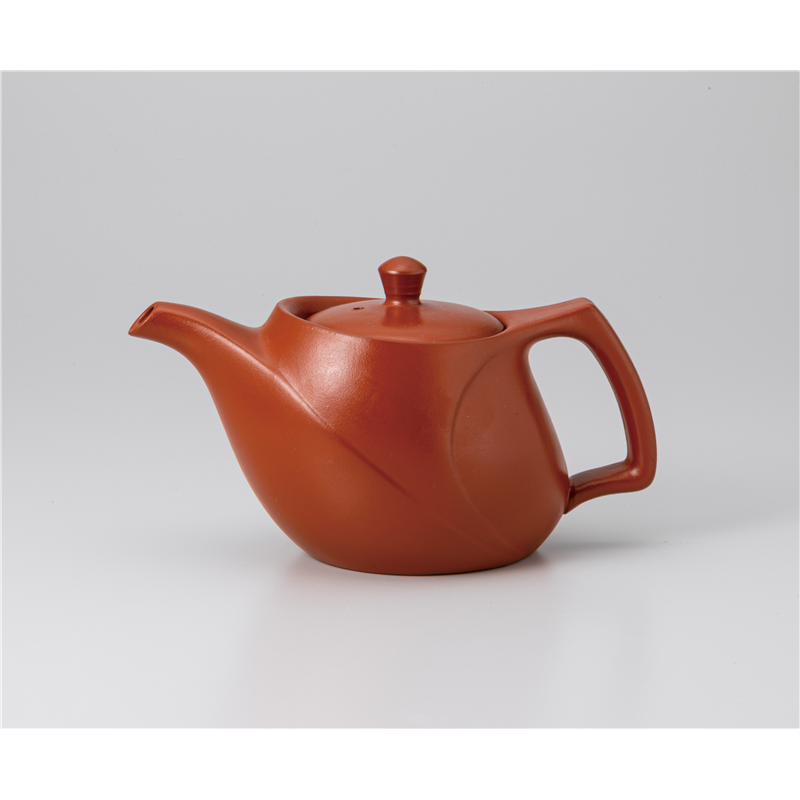 古林陶器 常滑焼急須・ポット 朱ターボット大平網 1237050393 1個（ご注文単位1個）【直送品】