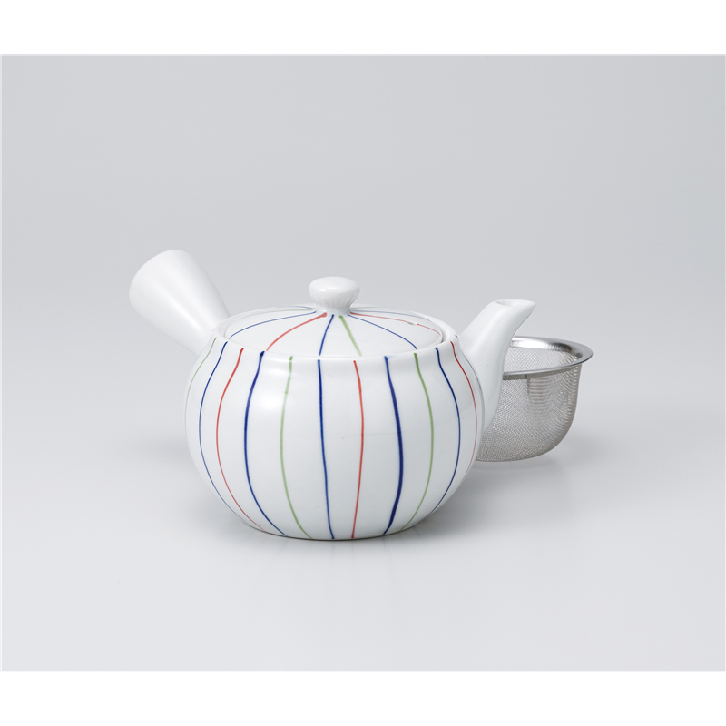 古林陶器 急須・ポット 三色ライン急須 1137650241 1個（ご注文単位1個）【直送品】