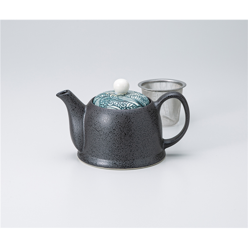 古林陶器 急須・ポット 荒波ポット(茶こし付) 1334330220 1個（ご注文単位1個）【直送品】