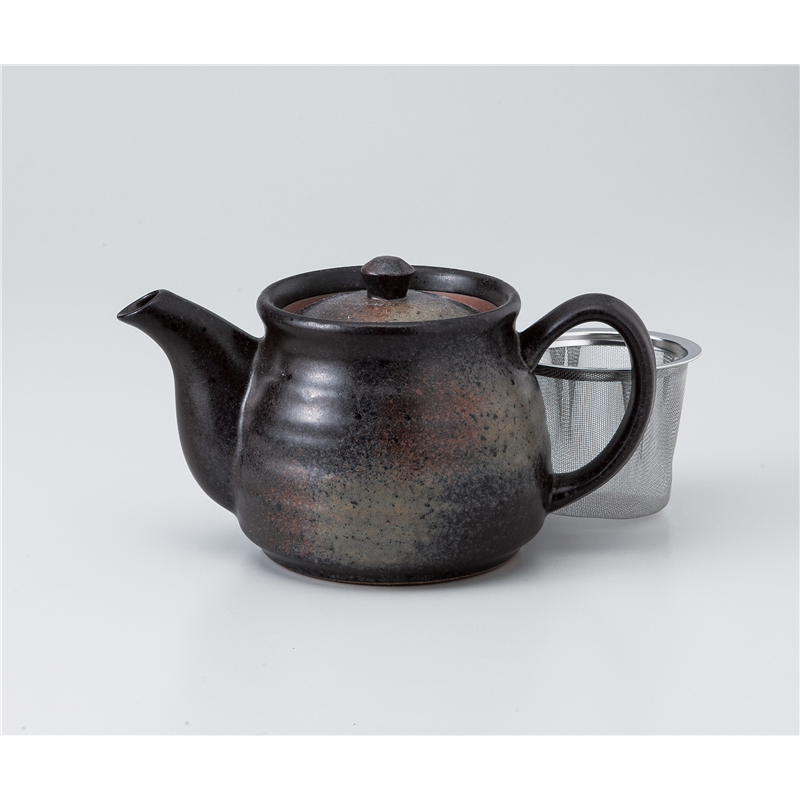 古林陶器 急須・ポット 黒備前六兵衛ポット 1038350351 1個（ご注文単位1個）【直送品】