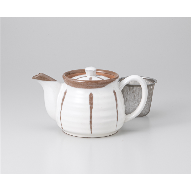 古林陶器 急須・ポット 京十草六兵衛ポット(カゴアミ付) 1237350147 1個（ご注文単位1個）【直送品】